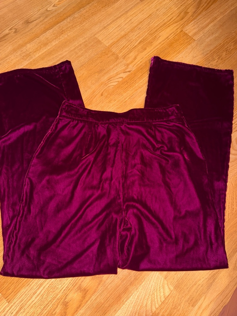 G by Giuliana black label wide leg velvet Pants
